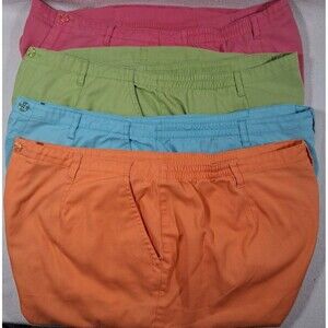 LOT of 4 JENNIFER MOORE Baggy Shorts Chino Trouser  80s 90s High Rise Size 18